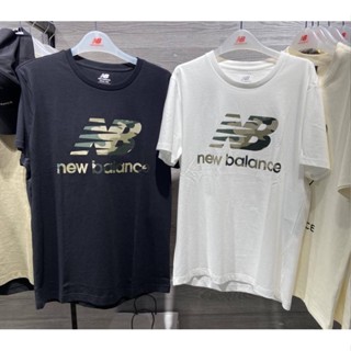 ┅ NEW BALANCE เสื้อยืดแขนสั้นลําลอง ผ้าฝ้าย ระบายอากาศได้ดี สําหรับผู้ชาย