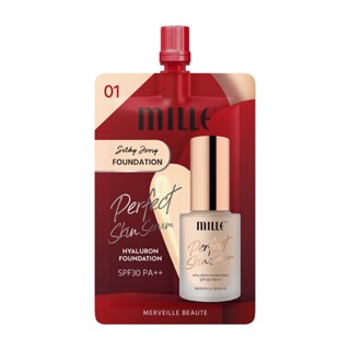 MILLE PERFECT SKIN SERUM HYALURON FOUNDATION SPF30 PA++ รองพื้นเซรั่ม ซอง (6g.)