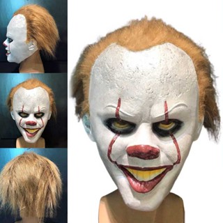 Latex Clown IT Mask Pennywise Halloween Cosplay Fancy Dress Costume Stephen