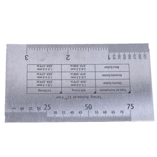 【yunhai】Durable String Action Ruler Gauge Tool For Guitar Bass Mandolin Banjo