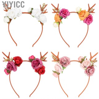 Yiyicc Hair Wreath  Fashionable Flower Headband Individualized for Girl Wedding Christmas Women Party