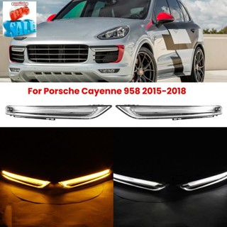 อะไหล่ไฟตัดหมอก LED แบบเปลี่ยน สําหรับ Porsche Cayenne 958 2015-2018 1 ชุด