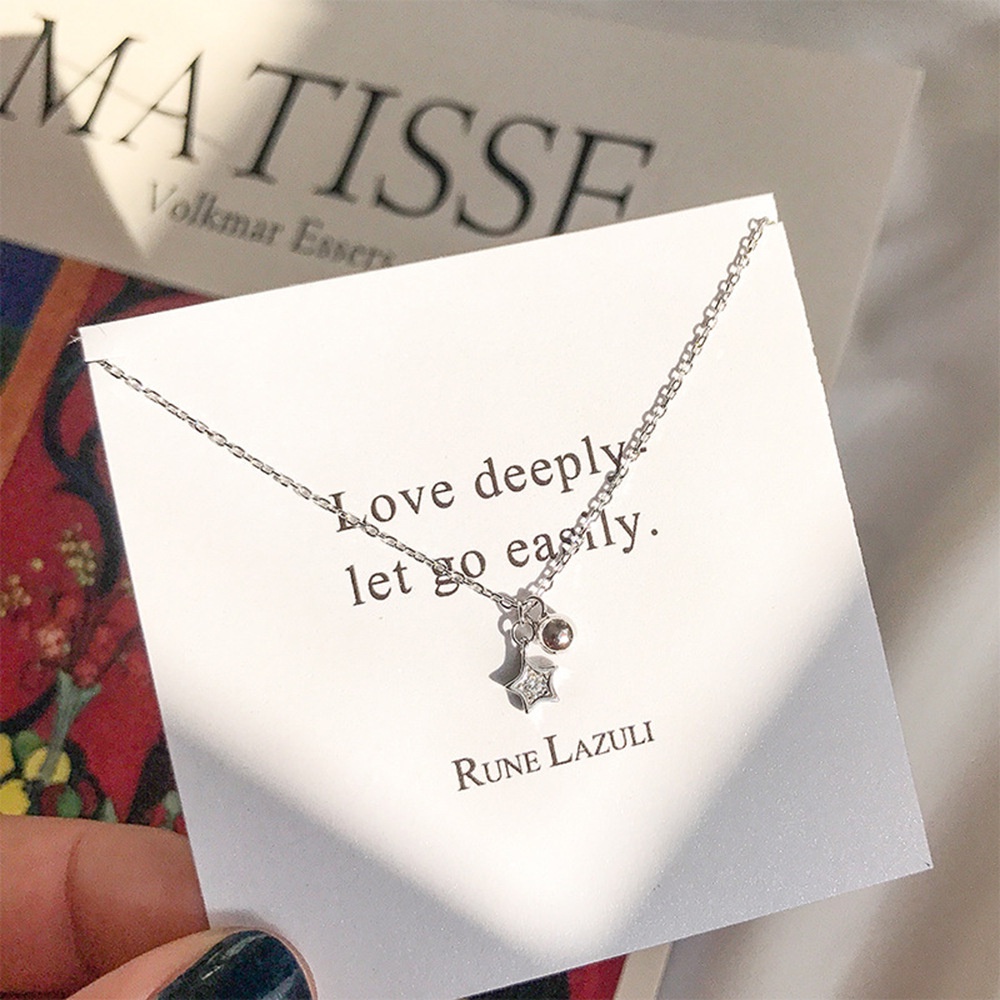 JN02 สร้อยคอแฟชั่น  สร้อยคอจี้รูปดาว  สร้อยคอมินิมอล สไตล์เกาหลี พร้อมส่ง - รูปที่ 2