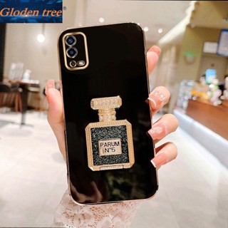 เคสโทรศัพท์มือถือ แบบพับได้ ลายต้นไม้ Gloden พร้อมขาตั้งกล้อง สําหรับ OPPO A5S A5 2020 A52 A53 2020 A54 2021 A55 A57 2022 A57 5G