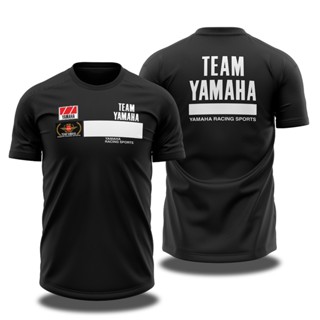  [Ready Stock] Cotton 100%   Baju Motor Yamaha Racing Team Bunga Padi Motocycle T Shirt Motosport_03