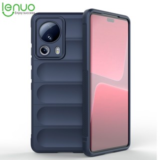 Lenuo เคสโทรศัพท์ ซิลิโคนนิ่ม กันกระแทก สีพื้น หรูหรา สําหรับ Xiaomi 13 Lite