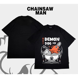 【สินค้าเฉพาะจุด】 Chainsaw Man - เสื้ออนิเมะปีศาจเสื้อยืดผู้ชาย unisex