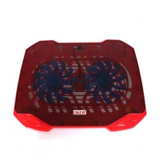 (636) OKER HVC-393 RED พัดลมระบายความร้อน TOP NOTEBOOK COOLING PAD รับประกัน 6 เดือน