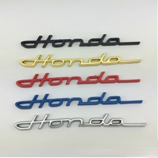 【พร้อมส่ง】สติกเกอร์ตัวอักษร ชุบไฟฟ้า สําหรับติดตกแต่งรถยนต์ Honda