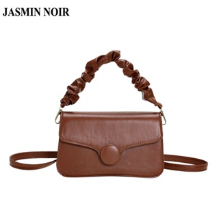 Jasmin NOIR กระเป๋าถือ กระเป๋าสะพายไหล่ หนัง PU ขนาดเล็ก สไตล์เรโทร สําหรับสตรี