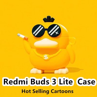 【Yoshida】เคสหูฟัง แบบนิ่ม ลายการ์ตูนฉลาม สําหรับ Redmi Buds 3 Lite 3 Lite