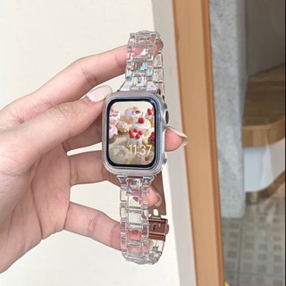 สายนาฬิกาข้อมือเลเซอร์ใส สีรุ้ง แบบเปลี่ยน สําหรับ Huami Amazfit Bip Bip U Bip U Pro Bip 3 Bip Smart Watch