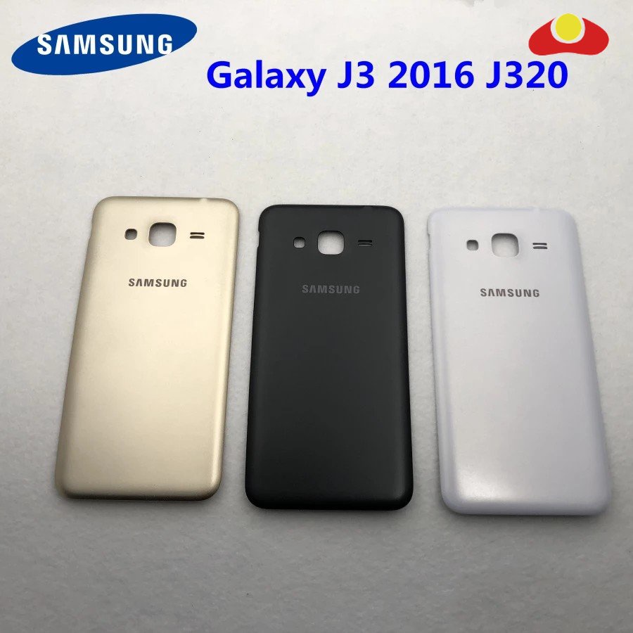 สําหรับ Samsung Galaxy J3 2016 J320 SM- J320A J320F J320M J320FN กลับแบตเตอรี่ฝาครอบกรณีแบตเตอรี่ประ