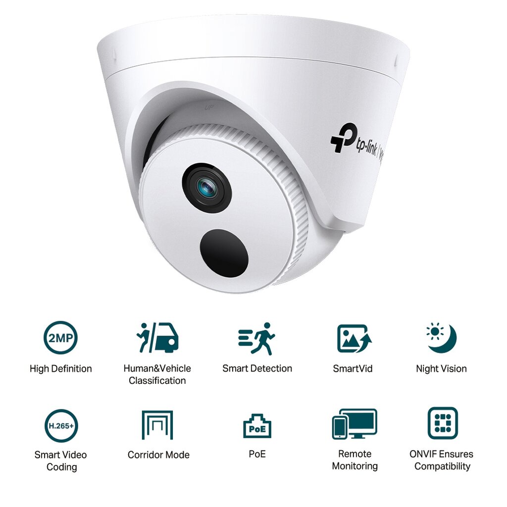 🛵มีส่งด่วน💨 TP-LINK VIGI C420I 4MM 2MP IR TURRET NETWORK CAMERA กล้องวงจรปิด รับประกัน 3 ปี