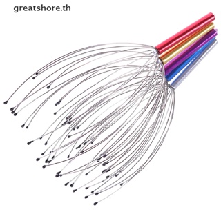 Greatshore อุปกรณ์นวดหนังศีรษะ และคอ รูปปลาหมึก 12 นิ้ว ผ่อนคลาย