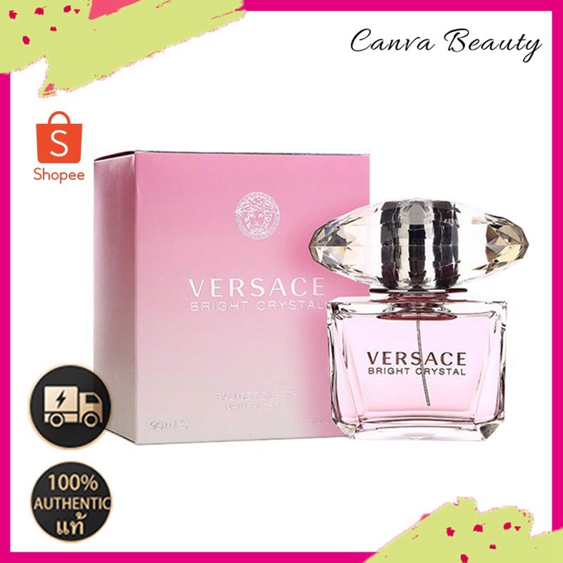 Versace Bright Crystal Eau de Toilette 90ml โอ เดอ ทอยเล็ตต์ของผู้หญิง