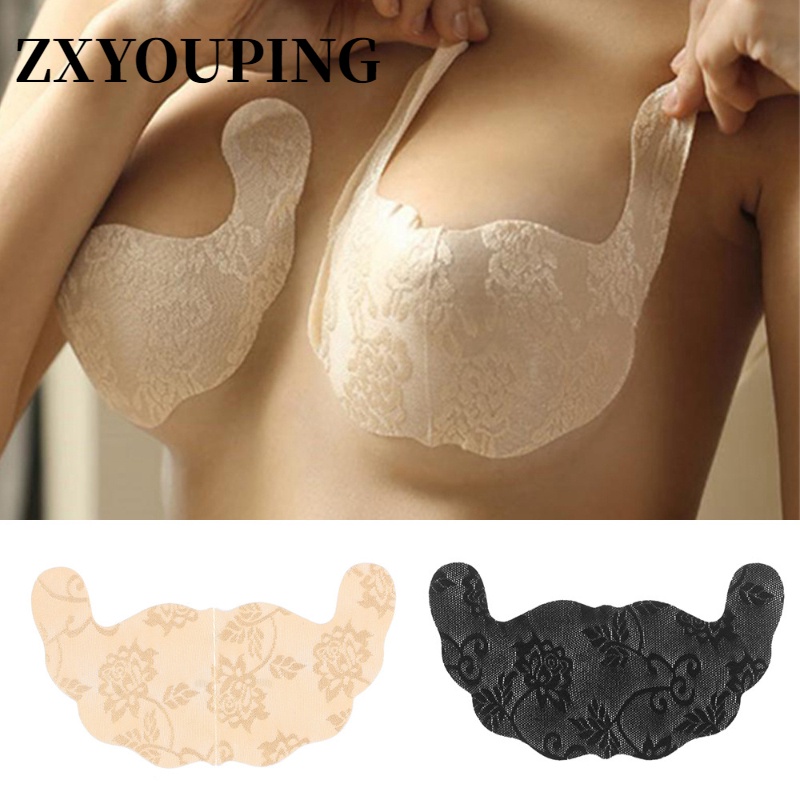 เทปแปะหน้าอก แบบใช้แล้วทิ้ง มองไม่เห็น บราดึงหัวนม ดันทรง บรา【ZXYOUPING】