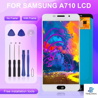 Catteny Promotion OELD หน้าจอแสดงผลดิจิทัล lcd A710 A710F พร้อมหน้าจอสัมผัส A7 2016 สําหรับ Samsung Galaxy A710