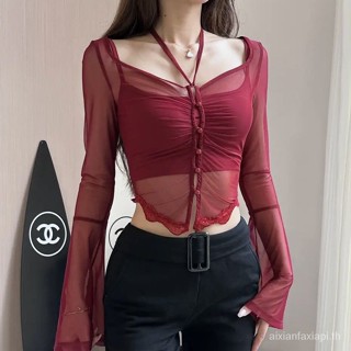 เสื้อสายเดี่ยว คอสั้น ทรงสลิมฟิต สไตล์ยอดนิยม สําหรับผู้หญิง WYHB