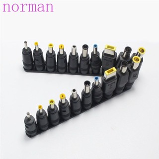 NORMAN Black Laptop Adapter Power Connectors Charger 5.5mmx2.1mm Universal Jack To Multi-type Male DC Tips Converter/Multicolor