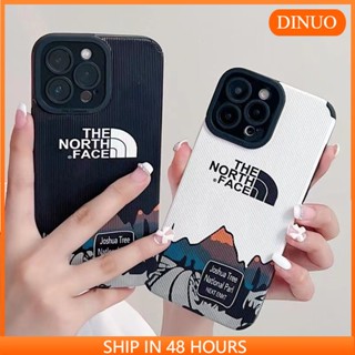 The North Face เคสโทรศัพท์มือถือหนัง กันกระแทก รอบด้าน สําหรับ iphone14promax iPhone13 11 xr xs