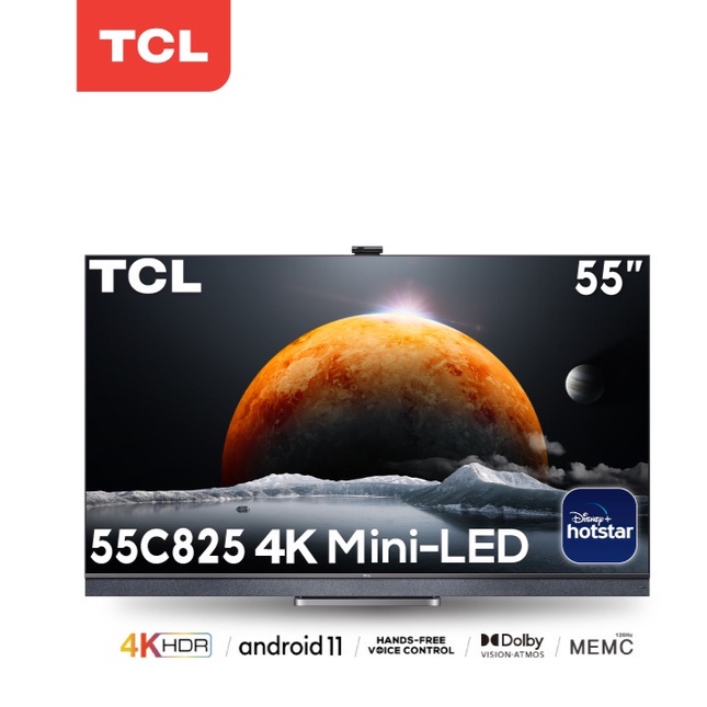 [TCLSHP10 ]TCL 55 นิ้ว Mini LED 4K QLED Android 11 MEMC0Hz Smart TV  55C825 Google Assistant &amp; Netflix &amp; u 2023U- &amp;&amp; …