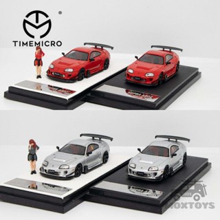 โมเดลรถยนต์ TIME MICRO 1:64 Toyota Supra A80Z สีแดง สีเทา