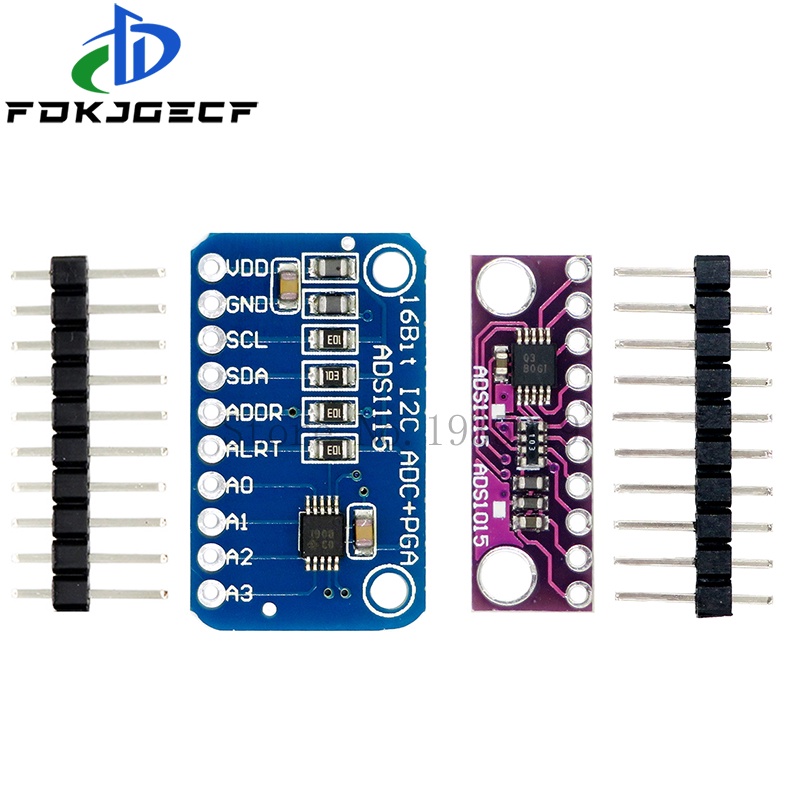 I2c ADS1115 โมดูลขยายเสียง 16 Bit ADC 4 ช่องทาง พร้อมโปรแกรม RPi 2.0V เป็น 5.5V