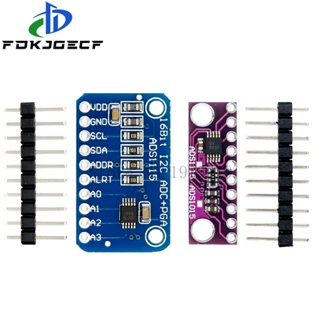 I2c ADS1115 โมดูลขยายเสียง 16 Bit ADC 4 ช่องทาง พร้อมโปรแกรม RPi 2.0V เป็น 5.5V