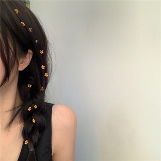 Summer Cute Flower Weaving Chain Hair Rope Hair Ornament Hair Craft 2023 New Headwear Hair Clip Side Clip