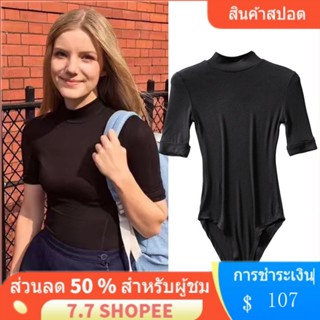 ♡︎ พร้อมส่ง ♡︎ เสื้อน่ารัก ♡︎ 9.9 shopee crop tops พร้อม ส่ง ❤“พร้อมส่ง”❤ [***] ชุดจั๊มสูท คอเต่า GLOQ