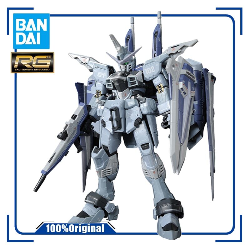 BANDAI PB RG 1/144 ZGMF-X09A JUSTICE GUNDAM DEACTIVE MODE Assembly Model Action Toy Figures Anime Gi
