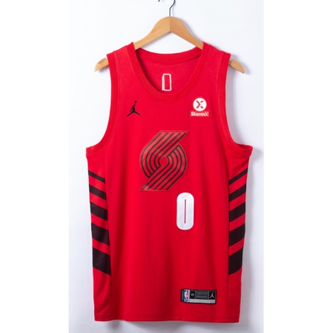 [7 styles] nba jersey Portland Blazers No. 0 Lillard red basketball jersey P320