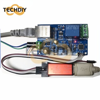 Modbus RTU โมดูลรีเลย์เครือข่ายอีเธอร์เน็ต แบบมีสาย 1 ช่อง LAN