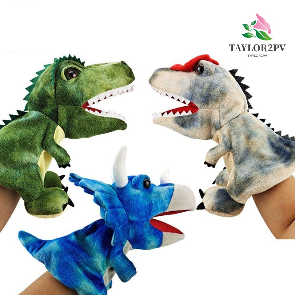 Taylor2pv ตุ๊กตาหุ่นมือ รูปการ์ตูนไดโนเสาร์น่ารัก ของเล่นสําหรับเด็ก