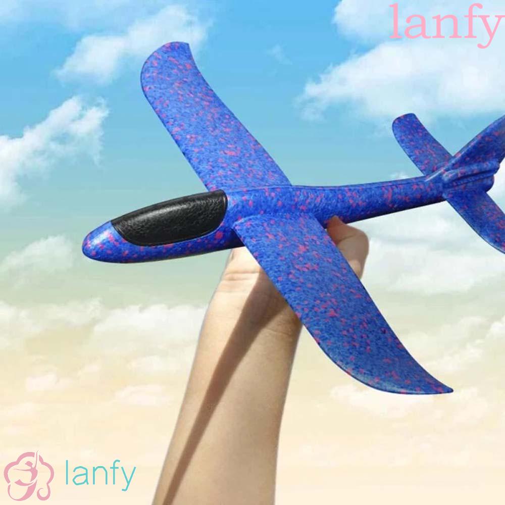 DIY เครื่องบินโฟม Aeroplane เครื่องร่อนมือโยนกลางแจ้ง ของเล่นยืดหยุ่น pp โฟม Avion Verisimilitude Flying