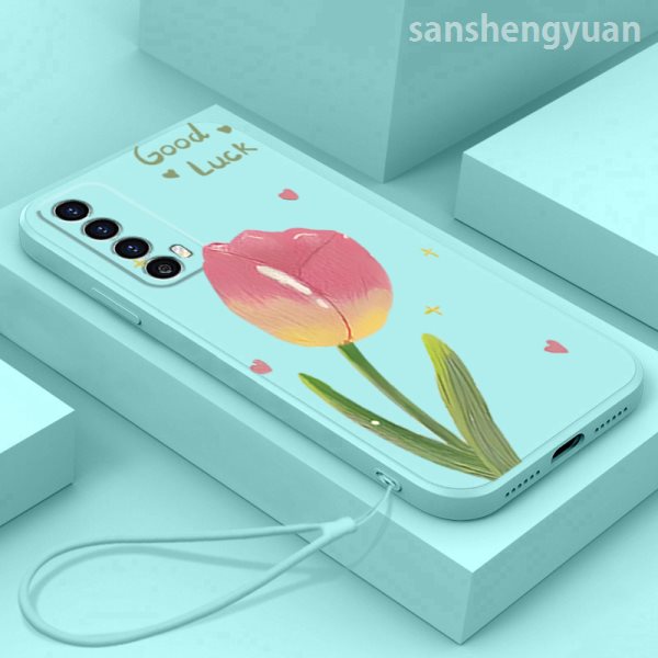 เคส huawei y7a เคสโทรศัพท์มือถือ ซิลิโคนนิ่ม กันกระแทก ลายดอกไม้สวยงาม สําหรับ huawei y7a น่ารัก ลายการ์ตูน กันกระแทก ytydfh01