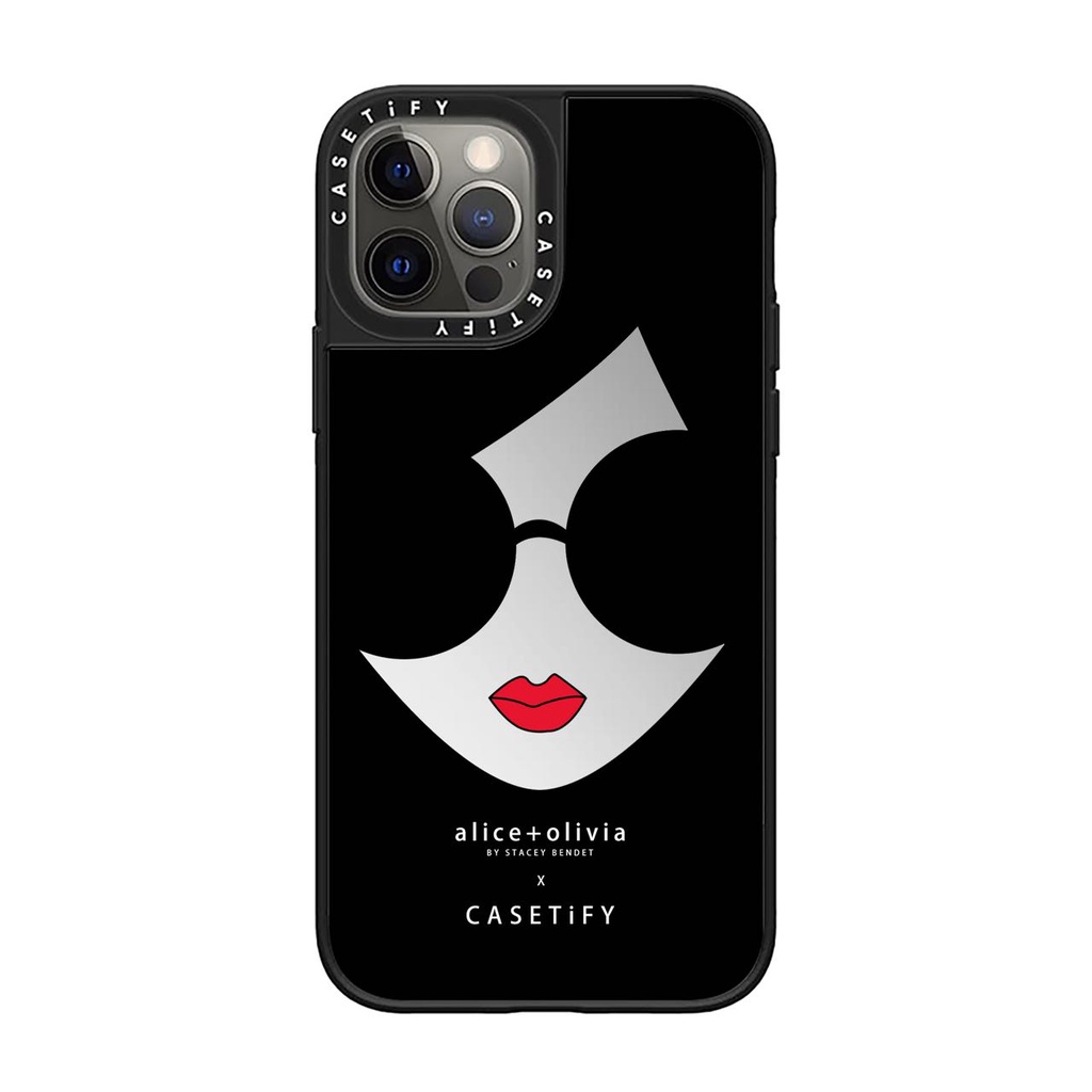 Alice Olivia แว่นตากันแดดสาว Casetify เคสโทรศัพท์สําหรับ iPhone 16 15 14 13 12 11 Pro Max Plus, กระจกเคลือบ Hard ฝาครอบป้องกัน