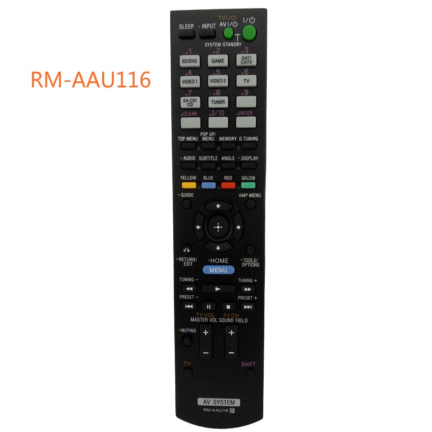 ใหม่รีโมทคอนโทรลทดแทนสําหรับ SONY RM-AAU116 RM-AAU168 สําหรับระบบ AV