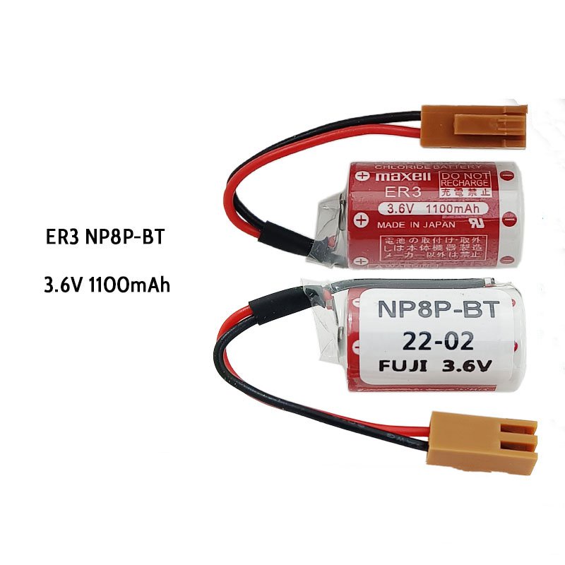 YTH 2 ชิ้น NP8P-BT 3.6V PLC อุตสาหกรรมควบคุมเมนบอร์ด RTC แบตเตอรี่ลิเธียม