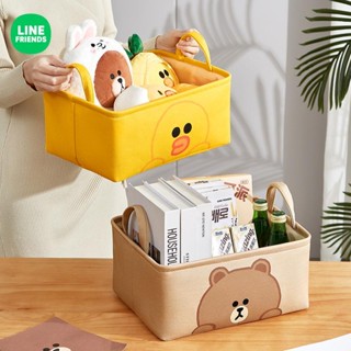 [Line Friends] ตะกร้าเก็บของเล่น แบบตั้งโต๊ะ สําหรับห้องนั่งเล่น