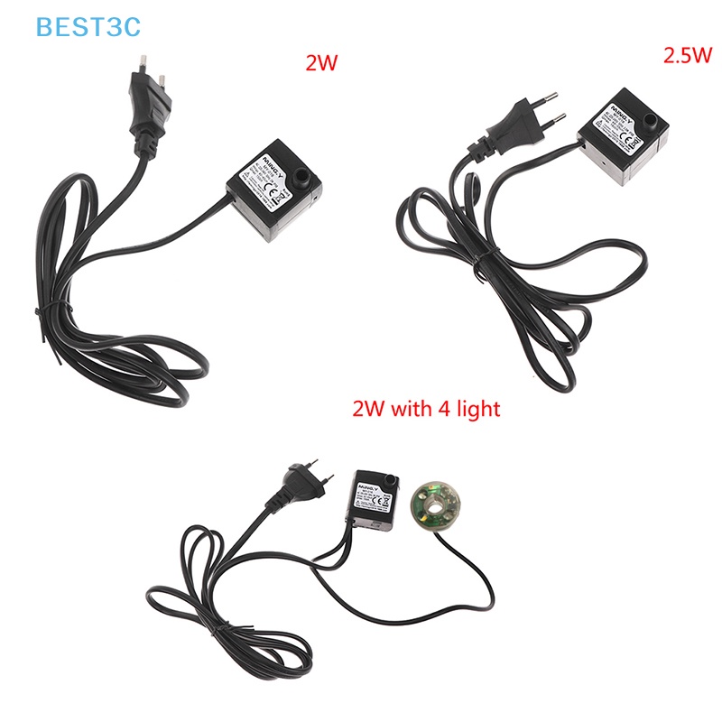 Best3c AC 220V 2/2.5W ปลั๊ก EU ชุดปั๊มน้ําใต้น้ํา สําหรับน้ําพุ ขายดี