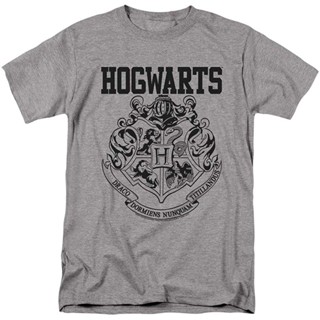 เสื้อยืดคอกลม พิมพ์ลายโลโก้ Popfunk Harry Potter Hogwarts สไตล์คลาสสิก แฟชั่นฤดูร้อน