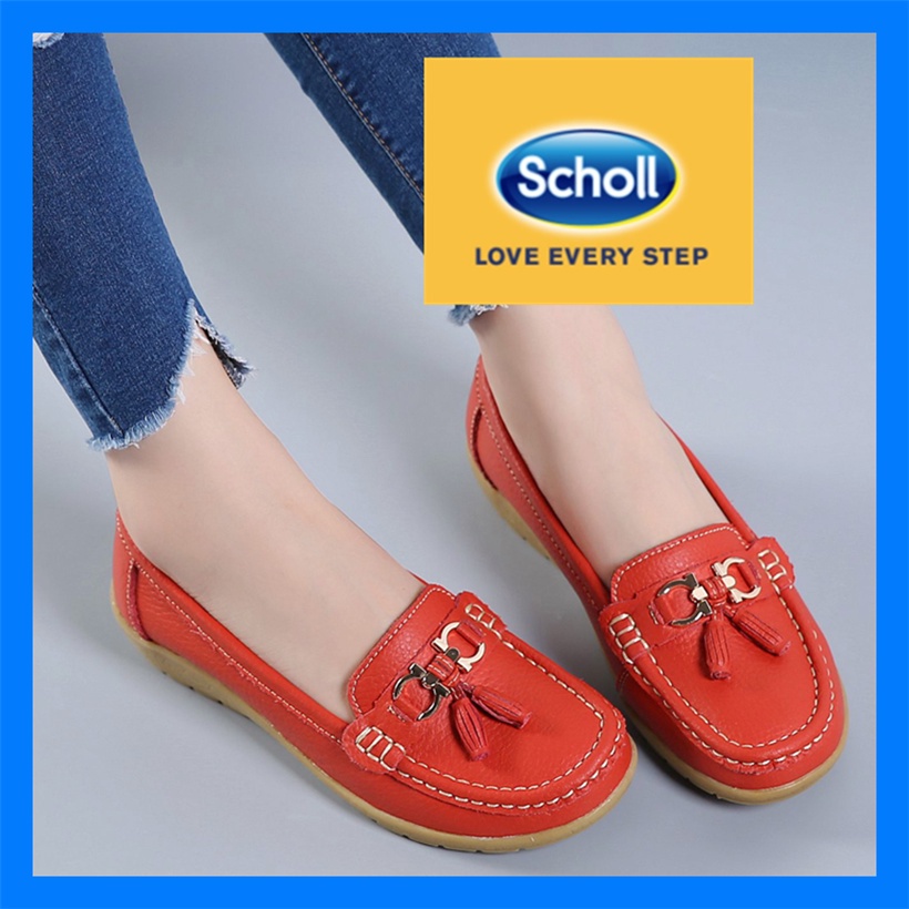 Scholl รองเท้าผู้หญิง รองเท้าหนังลําลอง scholl รองเท้าผู้หญิง Boat Shoes ผู้หญิง