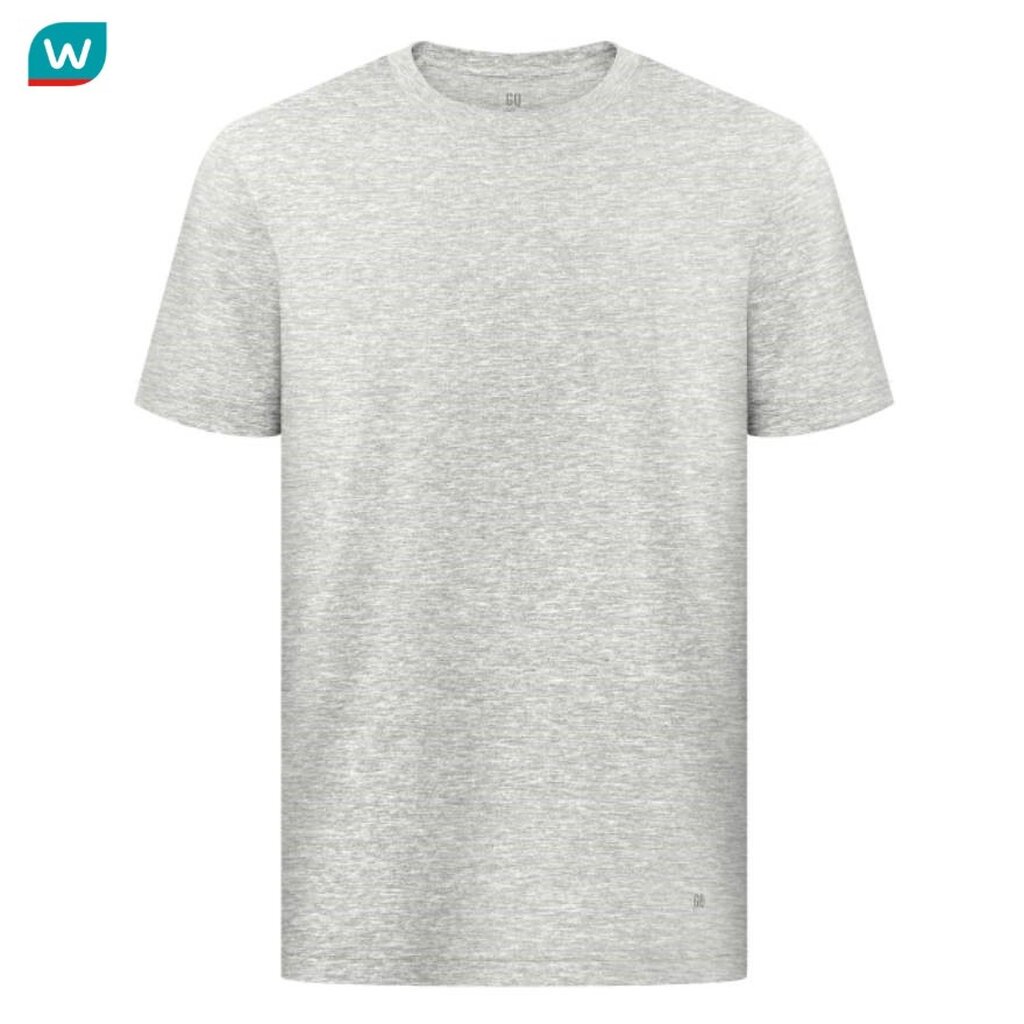 GQ จีคิว เสื้อยืดสะท้อนน้ำ สีเทา ไซส์ L