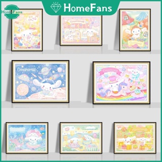 SANRIO 【HF】ภาพวาดปักเพชร ลาย Cinnamoroll 5D DIY สําหรับตกแต่งบ้าน