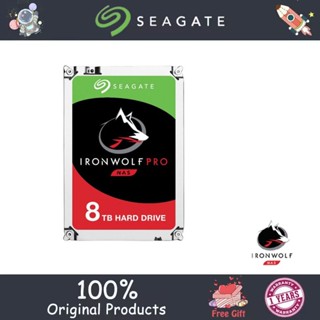 Seagate IRONWOLF 8TB PRO ฮาร์ดไดรฟ์ตั้งโต๊ะ 7200RPM 256M Cache