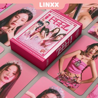 Linxx โปสการ์ด อัลบั้มรูปศิลปินเกาหลี G-IDLE I Feel Album Lomo 55 ชิ้น