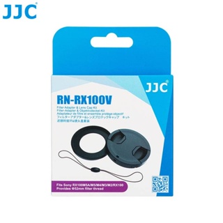 JJC RN-RX100V แหวนอะแดปเตอร์เลนส์ พร้อมฝาปิดเลนส์ สําหรับกล้อง Sony RX100M5 RX100M5A RX100M4 RX100M3 RX100M2 DSC- RX100 V VA IV III II