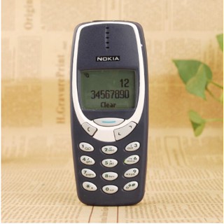 Cod ปลดล็อกแล้ว พร้อมส่ง Nokia 3310 2G GSM คีย์บอร์ด โทรศัพท์มือถือ (รับประกันหนึ่งปี)